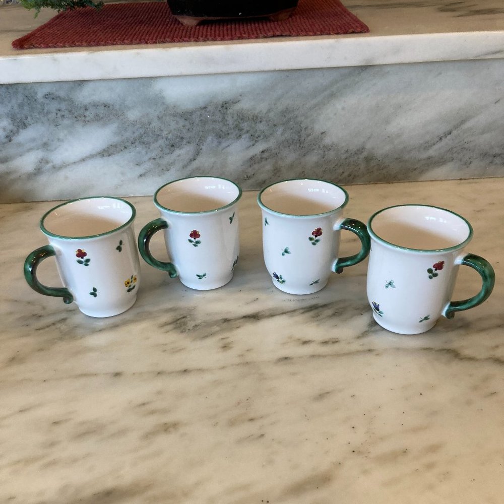 Gmundner made in Austria set of 4 mugs